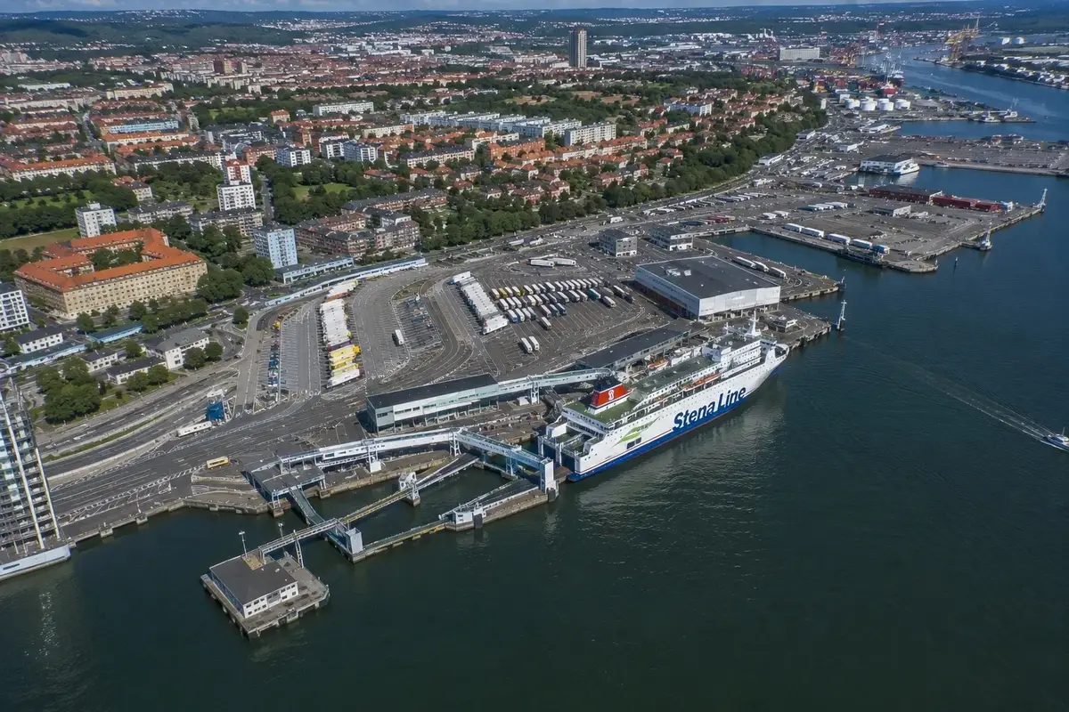 Terminal de ferris de pasajeros de Stena Line en Gotemburgo, Suecia