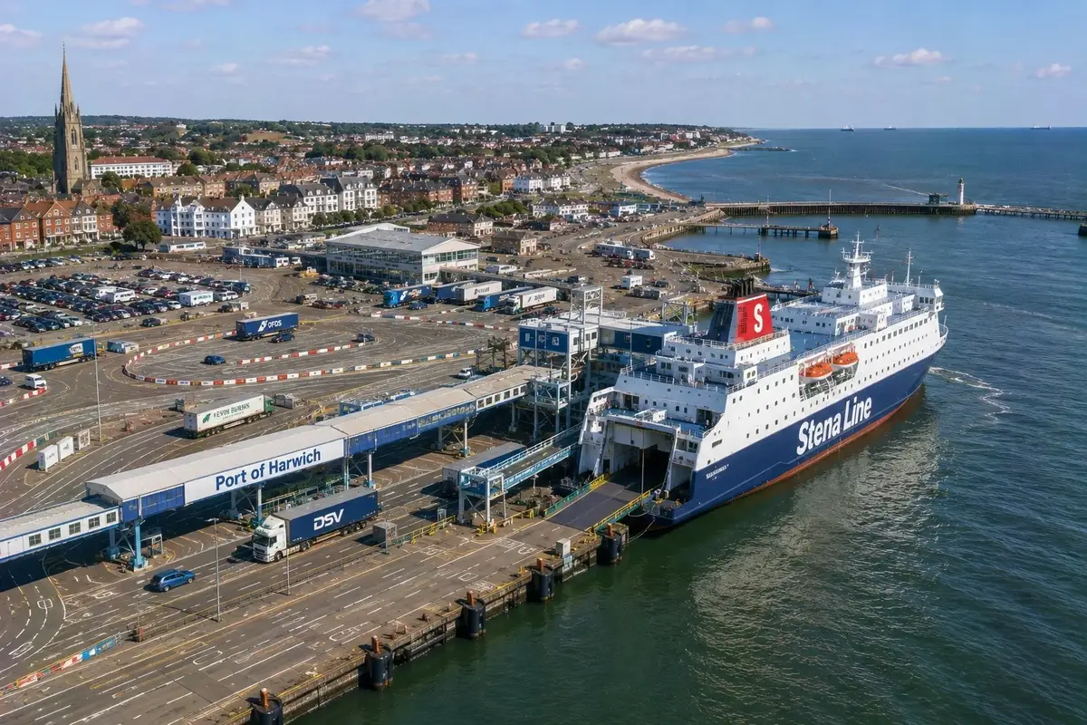 Puerto Internacional de Harwich en Parkeston Quay, Essex