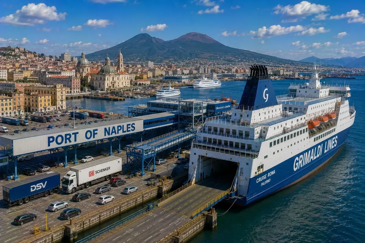 Puerto de ferry de Nápoles