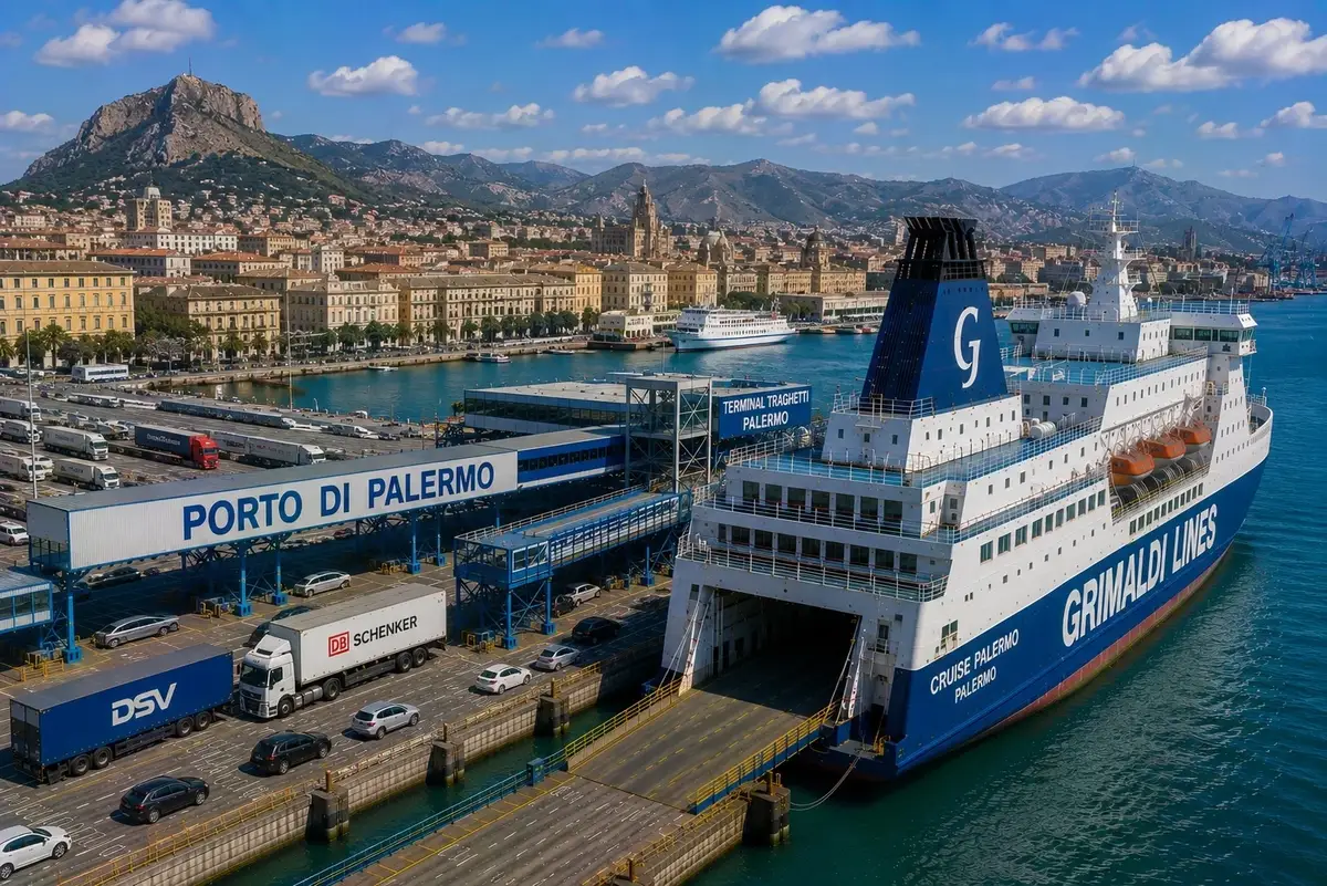 Puerto de ferry de Palermo