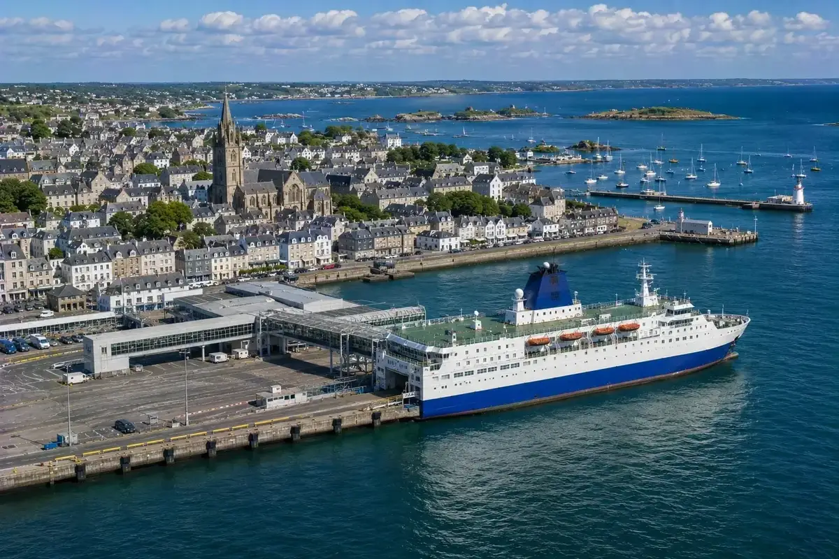 Ferry de pasajeros en la ruta Plymouth–Roscoff