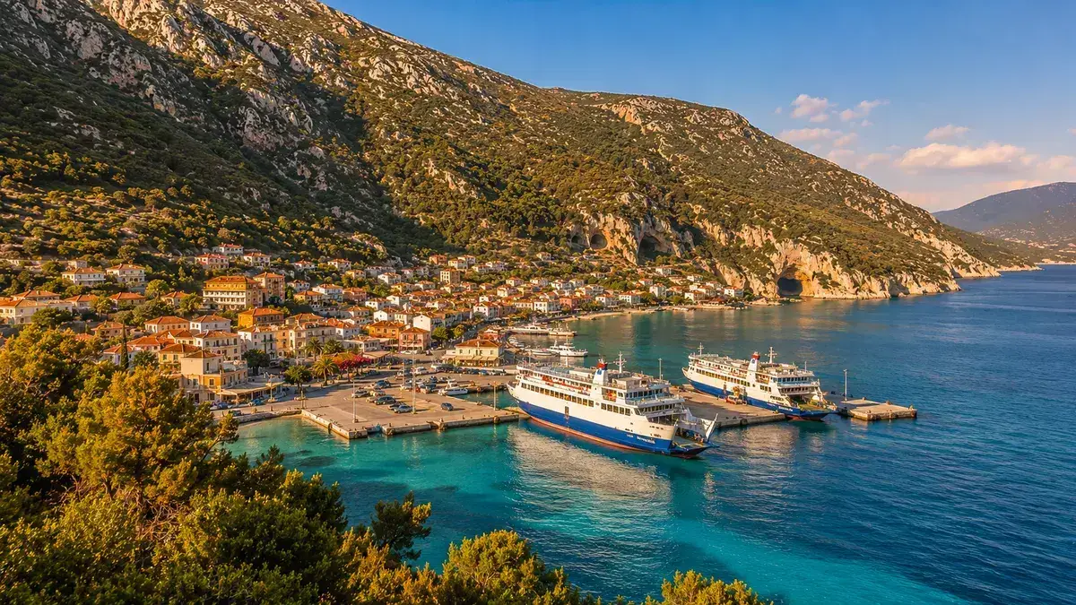 Sami (Kefalonia) – puerto y destino de ferry